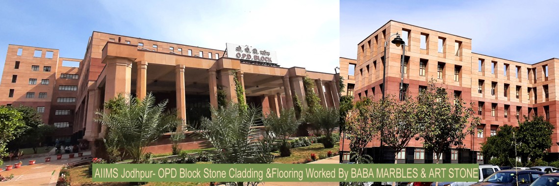 AIIMS Hospital Jodhpur Stone Cladding & Flooring Project