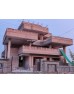 House Sersha Haryana Stone Elevation Work By BABA MARBLES AND ART STONE