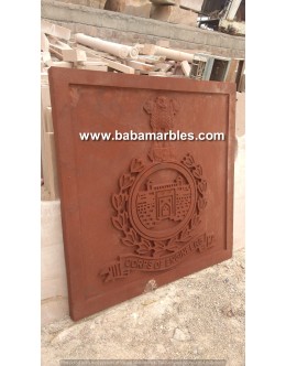 Jodhpur Sandstone Logo CNC Stone Engraving