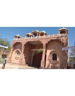 Mata ji Ka Than Temple Jodhpur Stone Elevation Work By BABA MARBLES AND ART STONE