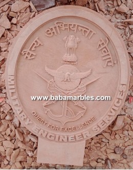 Jodhpur Sandstone Logo CNC Stone Engraving