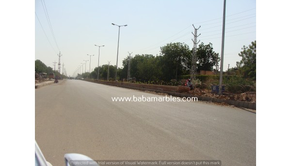 Road Divider Bharu Ji Circle to University Gate, Pali Road & 12 V Road to Pal Road, Jodhpur Work By BABA MARBLES AND ART STONE