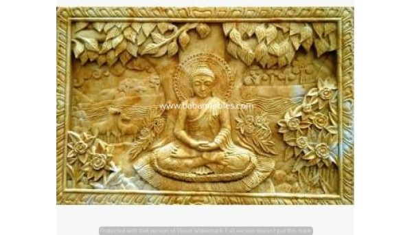 Jodhpur Sandstone Buddha CNC Stone Engraving