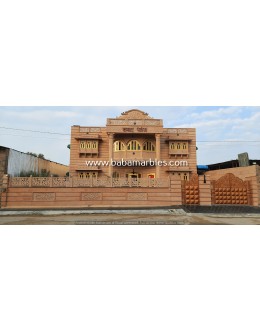 Samrat Palace Jodhpur Stone Elevation Work by BABA MARBLES AND ART STONE www.babamarbles.com