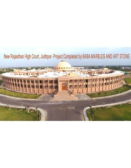 New Rajasthan High Court Jodhpur Stone Elevation Work by BABA MARBLES AND ART STONE www.babamarbles.com