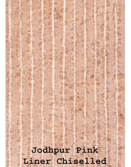 Jodhpur Pink Sandstone Liner Chiseled