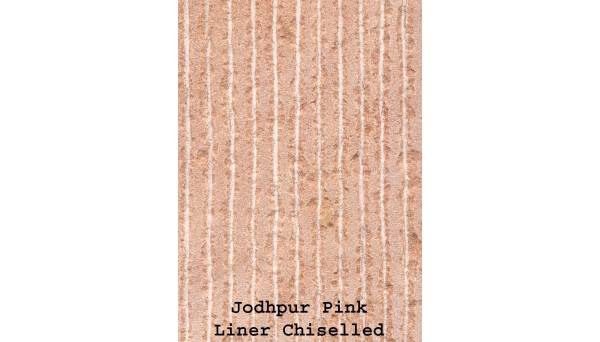 Jodhpur Pink Sandstone Liner Chiseled